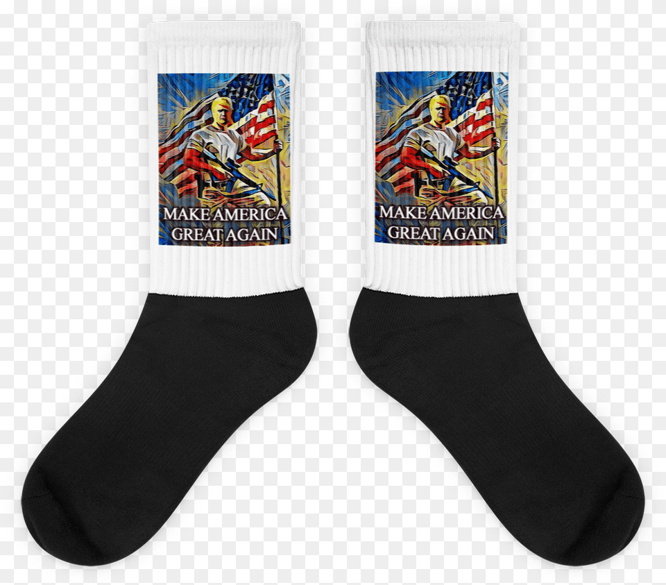 Make America Great Again Fully Sublimated Comfy Holiday Sock, Clothing, Hosiery, Adult, Female Free Png