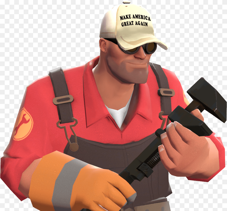 Make America Great Again Team Fortress 2 Crippled Tf2 Make America Great Again Hat, Clothing, Baseball Cap, Cap, Worker Free Png