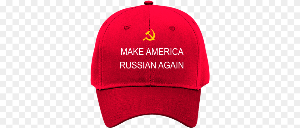Make America Russian Again Red Cotton Twill Hat Otto Cap Baseball Cap, Baseball Cap, Clothing, Hoodie, Knitwear Png