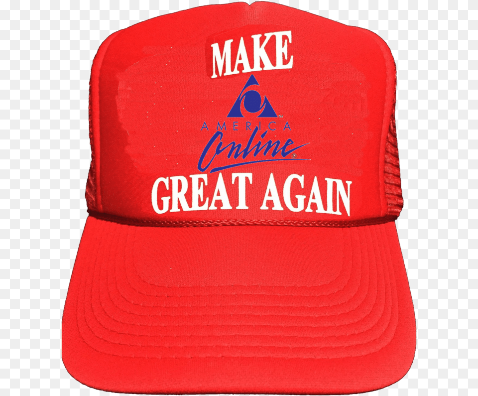 Make Aol Great Again Donald Trump39s Make America Great Again Iconic Red, Baseball Cap, Cap, Clothing, Hat Free Png Download