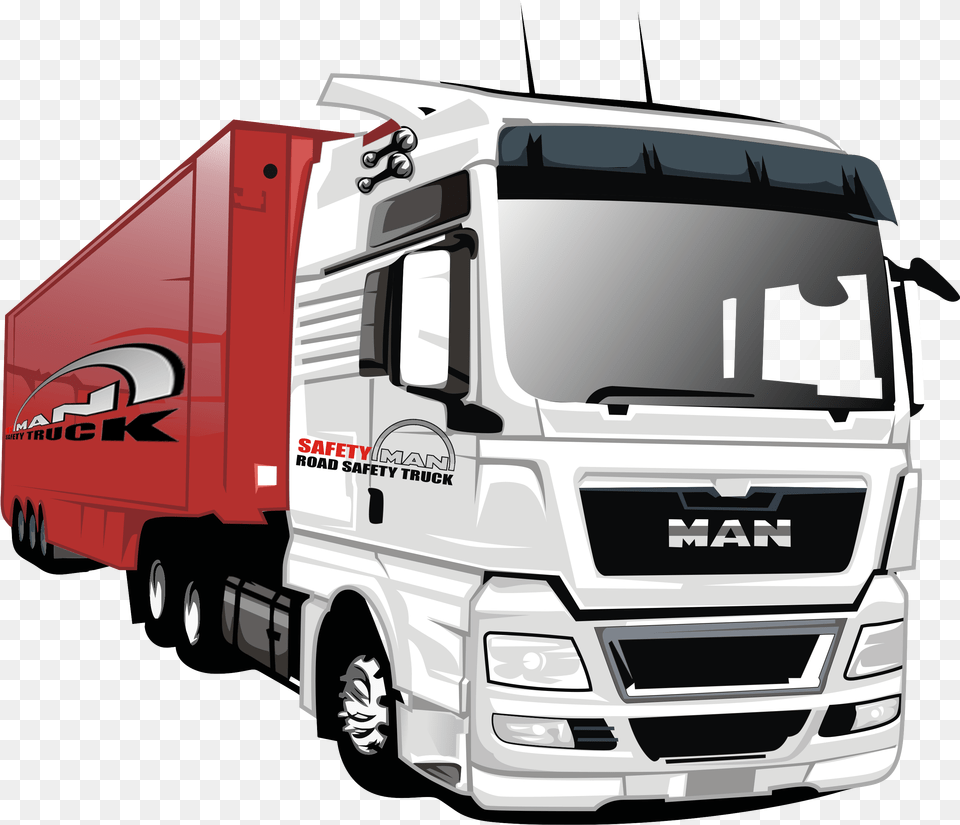 Make Cartoon Style Of Your Car Or Any Vehicle Man Trucks Caricature, Trailer Truck, Transportation, Truck, Moving Van Png Image