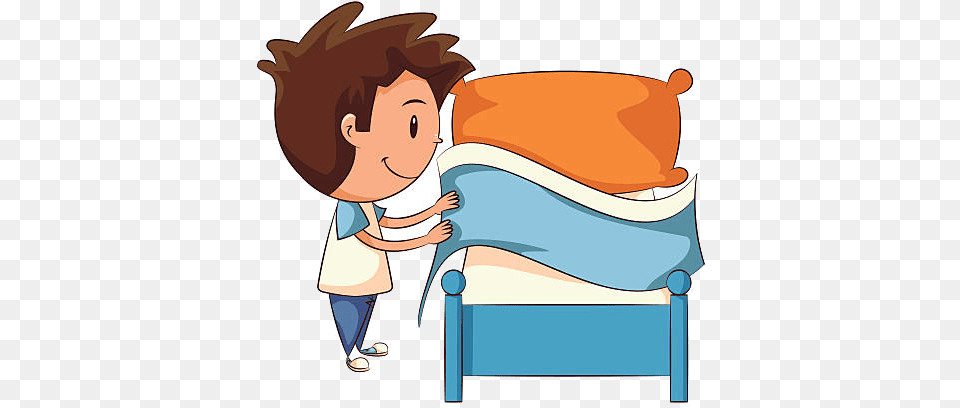 Make Clipart Image Making The Bed Clipart, Baby, Person, Face, Head Free Png