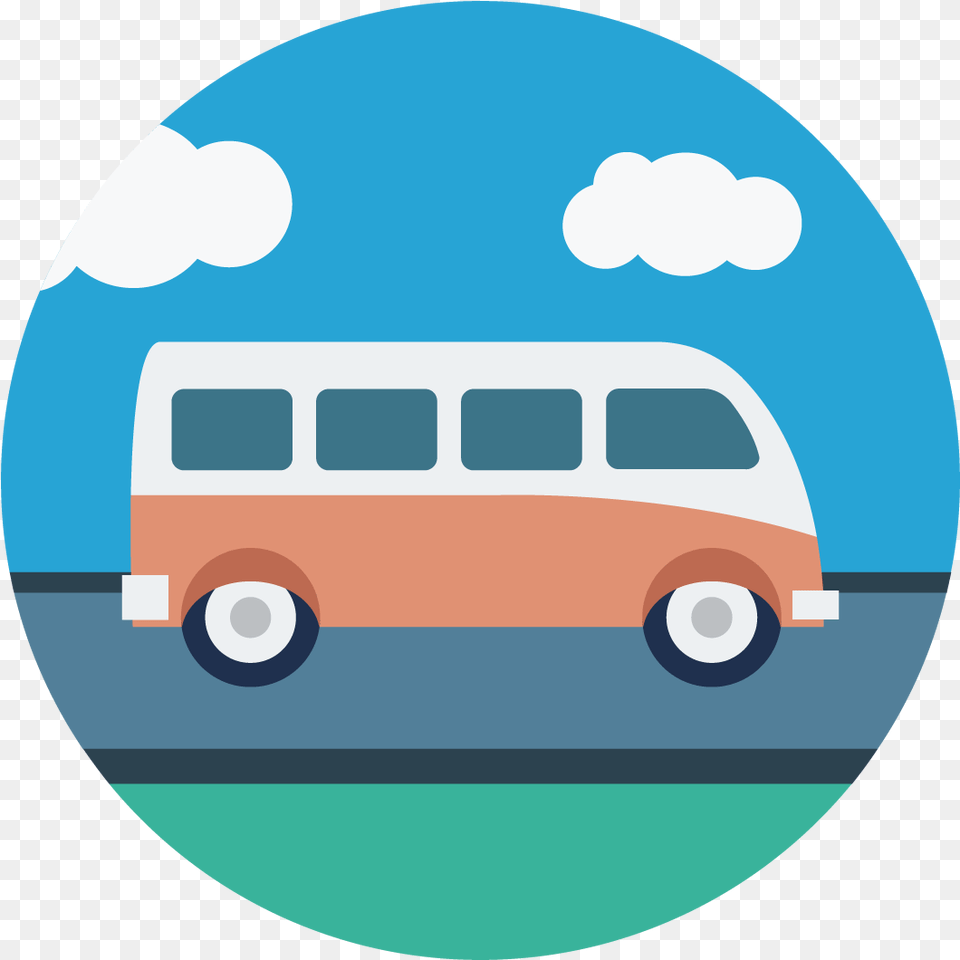 Make It Fun Bus Tour Icon, Transportation, Van, Vehicle, Minibus Free Png