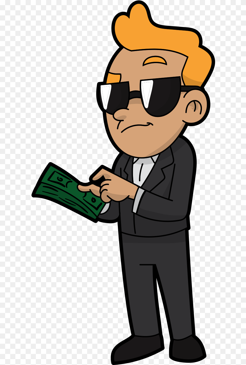 Make Money Clipart Money Man Man With Money Clipart, Cartoon, Person, Face, Head Free Png Download
