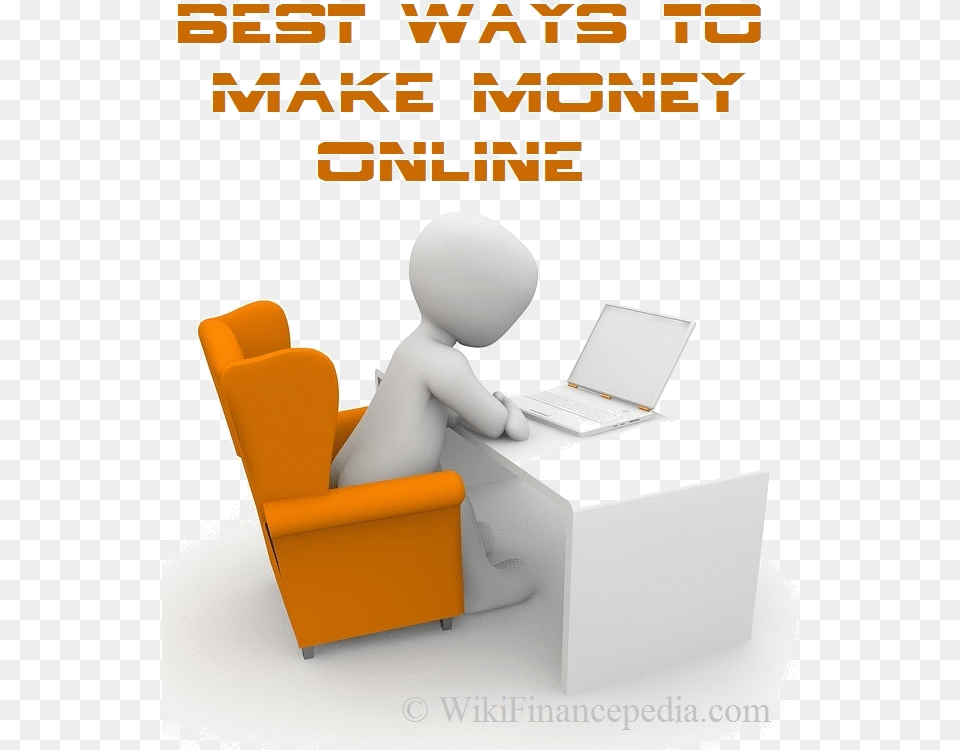 Make Money Online, Furniture, Advertisement, Person, Reading Free Png Download
