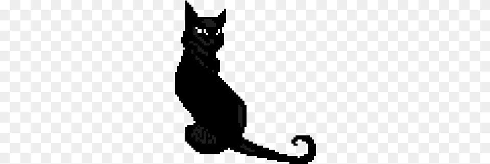 Make Pixel Art Black Cat Png Image
