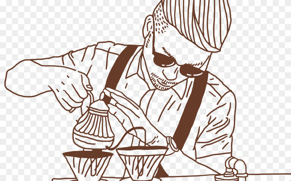 Make The Perfect Brew At Home Illustration, Adult, Male, Man, Person Free Transparent Png