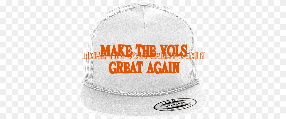Make The Vols Great Again Cotton Front Trucker Hat Baseball Cap, Baseball Cap, Clothing, Hardhat, Helmet Free Png
