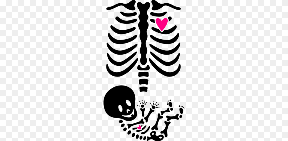 Make Unique Full Maternity Skeleton X Ray Mp Design Pregnant Skeleton Svg, Heart, Flower, Petal, Plant Free Transparent Png