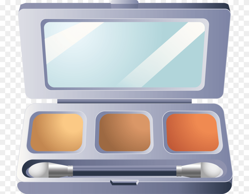 Make Up Clip Art, Paint Container, Palette, Brush, Device Free Transparent Png