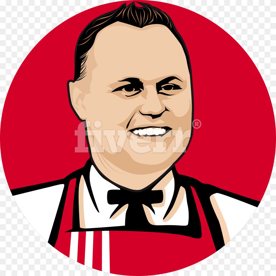 Make You Into A Unique Portrait In The Style Of Kfc, Accessories, Tie, Face, Photography Png Image