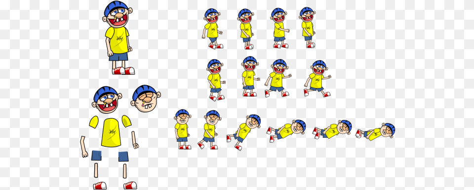 Make You The Sprite Sheet Of 2d Model Cartoon, Person, Baby Png Image