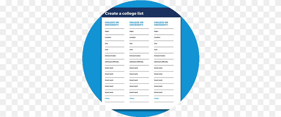 Make Your College List, Page, Text Free Png