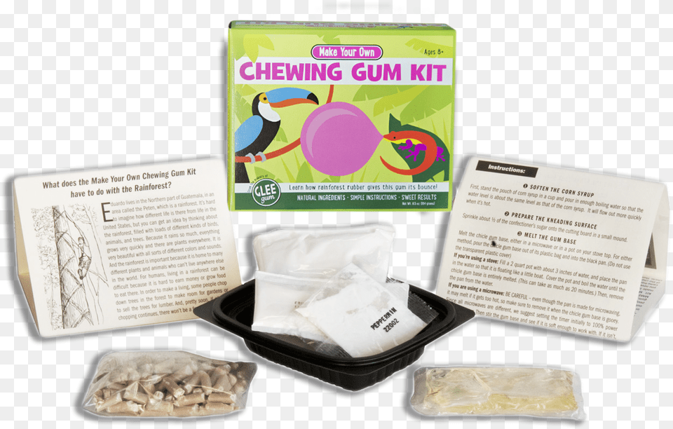 Make Your Own Chewing Gum Kit With Ingredients, Animal, Bird Png