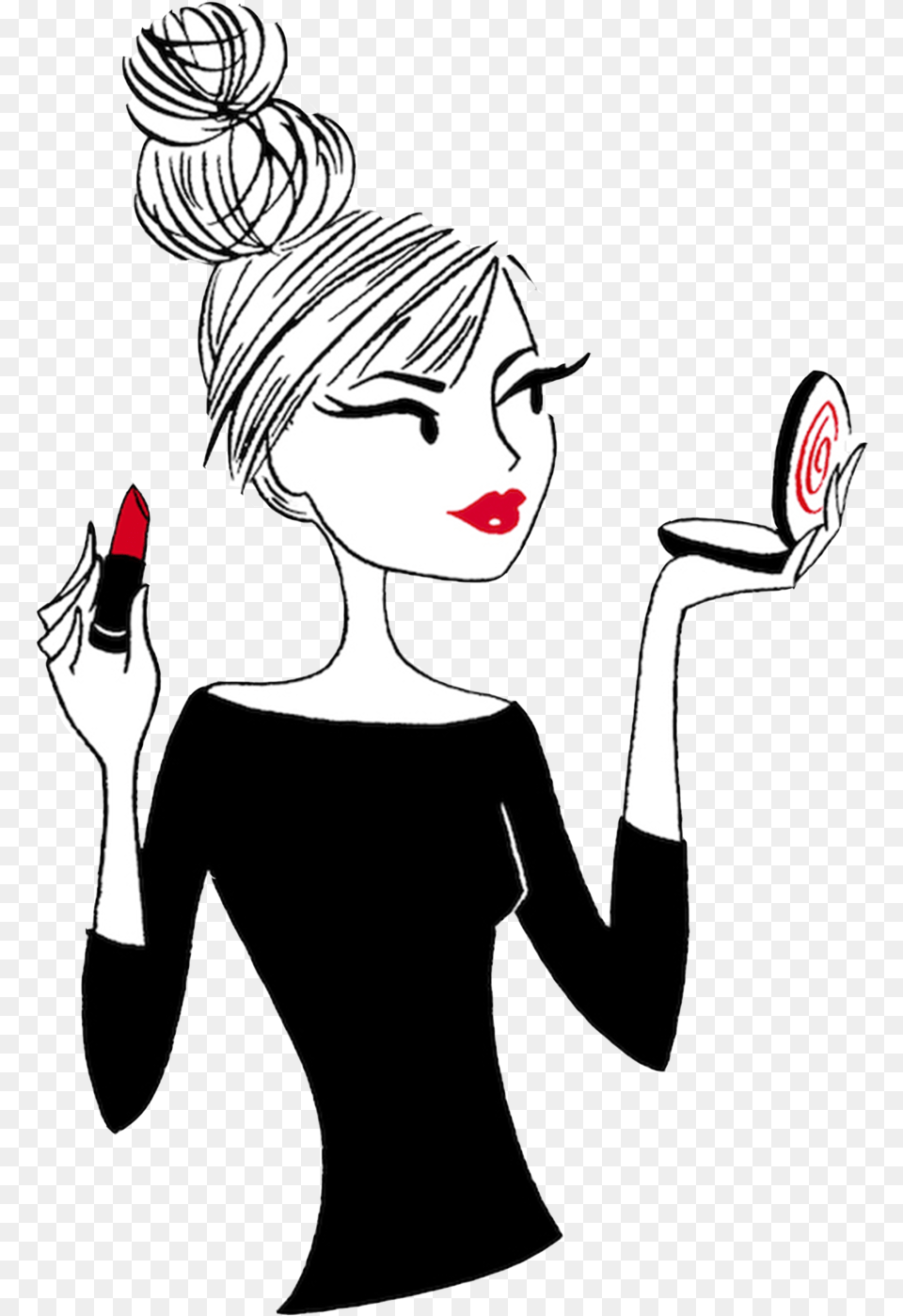 Makeover Your Mind Become Your Own Makeup Artist Picture Makeup Artist Clipart, Cosmetics, Lipstick, Adult, Person Png Image