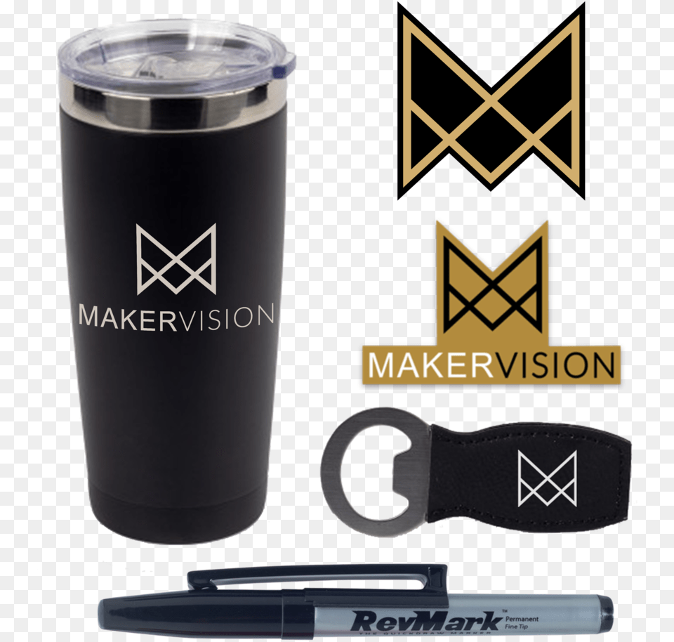 Maker Vision Maker Swag Pack Mock Up Maker Vision Podcast, Bottle, Shaker Free Transparent Png