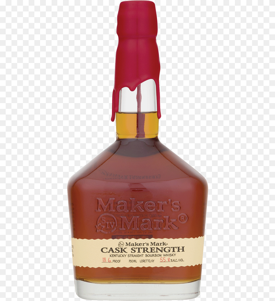 Makers Cask Strength, Alcohol, Beverage, Liquor, Whisky Png Image