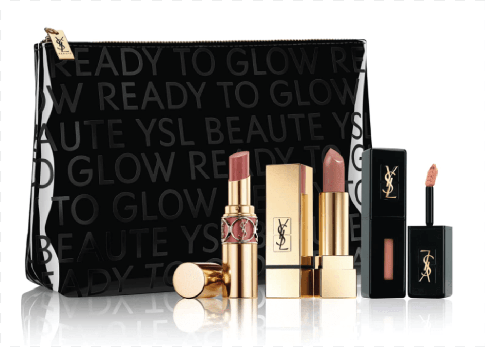 Makeup Gift Guide 15 Kosmetichka Ysl S Napolneniem, Cosmetics, Lipstick, Accessories, Bag Png