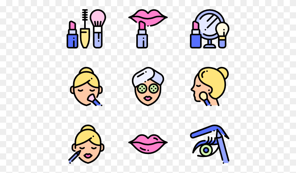 Makeup Icon Packs, Face, Head, Person, Baby Png Image