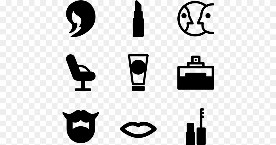 Makeup Icon Packs Icons Beauty, Gray Free Png