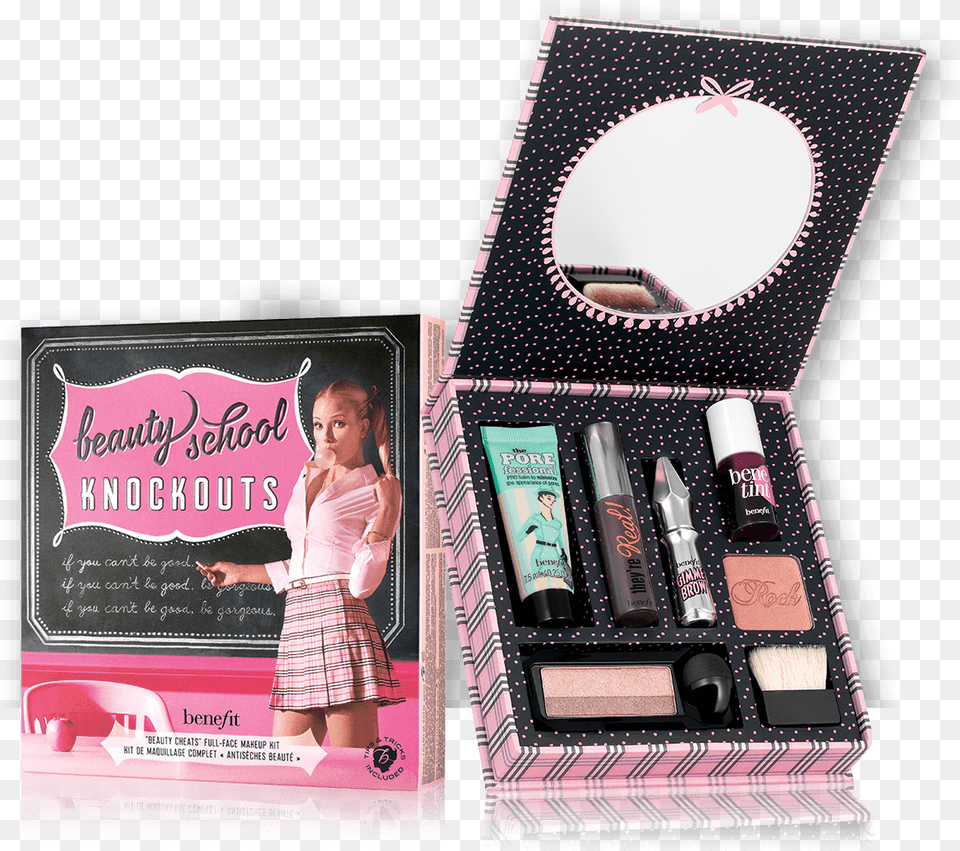 Makeup Kit Products Images Benefit Beauty School Knockout, Cosmetics, Lipstick, Adult, Person Free Transparent Png