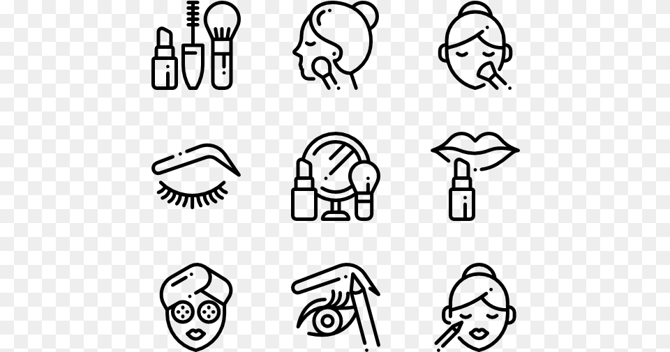 Makeup Makeup Icon, Gray Png Image