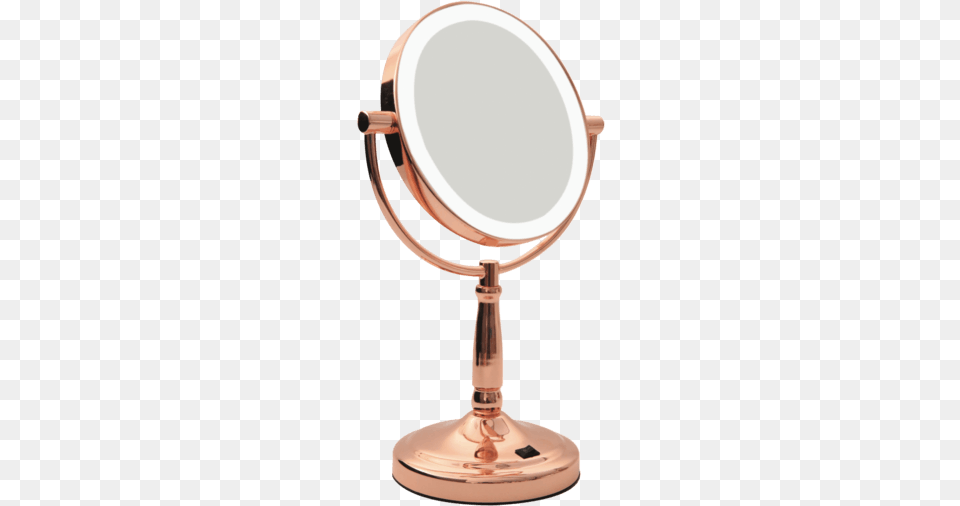 Makeup Mirror Homedics Led Illuminated Vanity Mirror Rose Gold, Smoke Pipe Png Image