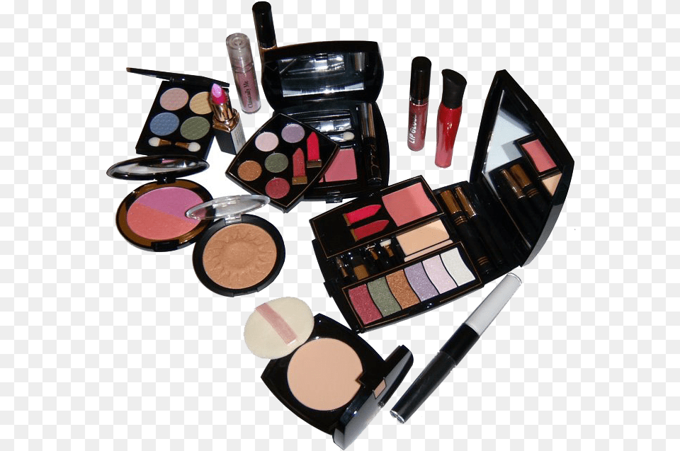 Makeup Set Background, Cosmetics, Lipstick, Bottle, Perfume Free Png Download