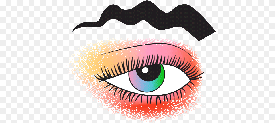 Makeup Transparent Animated Eye Shadow, Person Free Png