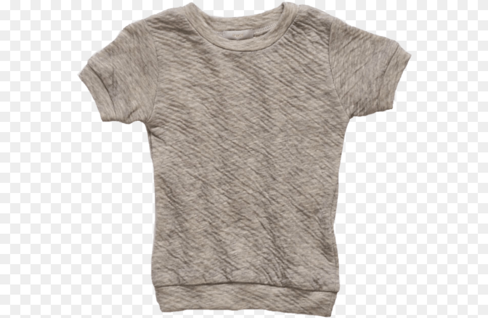 Maki Ivy Baby Amp Kid39s Short Sleeve T Shirt In Grey Sweater, Clothing, T-shirt, Person, Knitwear Png Image