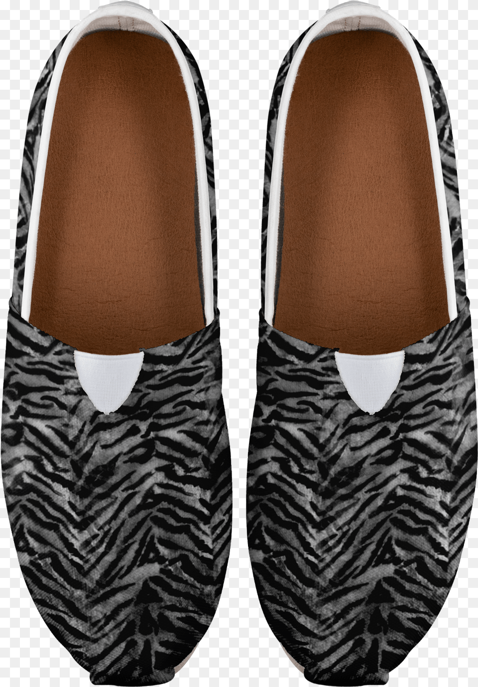 Maki Stunning Gray Tiger Stripe Women39s Comfy Flats Slip On Shoe, Clothing, Footwear, Sneaker, Suede Png Image