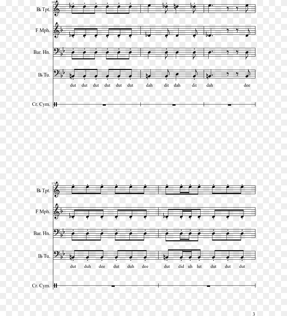 Making A Krabby Patty Sheet Music 3 Of 5 Pages Let The Dogs Out Cello, Gray Png