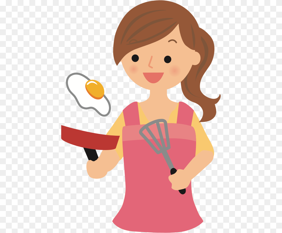 Making Breakfast, Baby, Person, Cutlery, Cleaning Free Png
