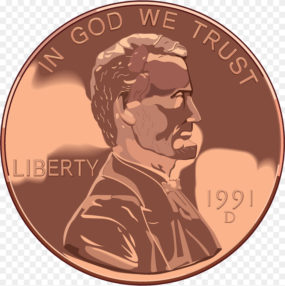 Making Dollars From Cents One Penny At A Time Penny Clip Art, Coin, Money, Adult, Male Free Png