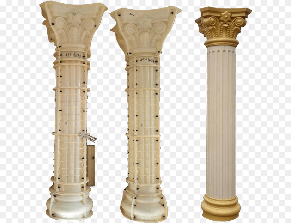 Making Roman Capital Column Mold Cemented Pop Design Pillar, Architecture Png Image