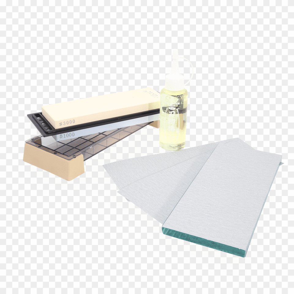 Making The Most Of Our Complete Sharpening Kit Table, Paper, Bottle Free Png Download