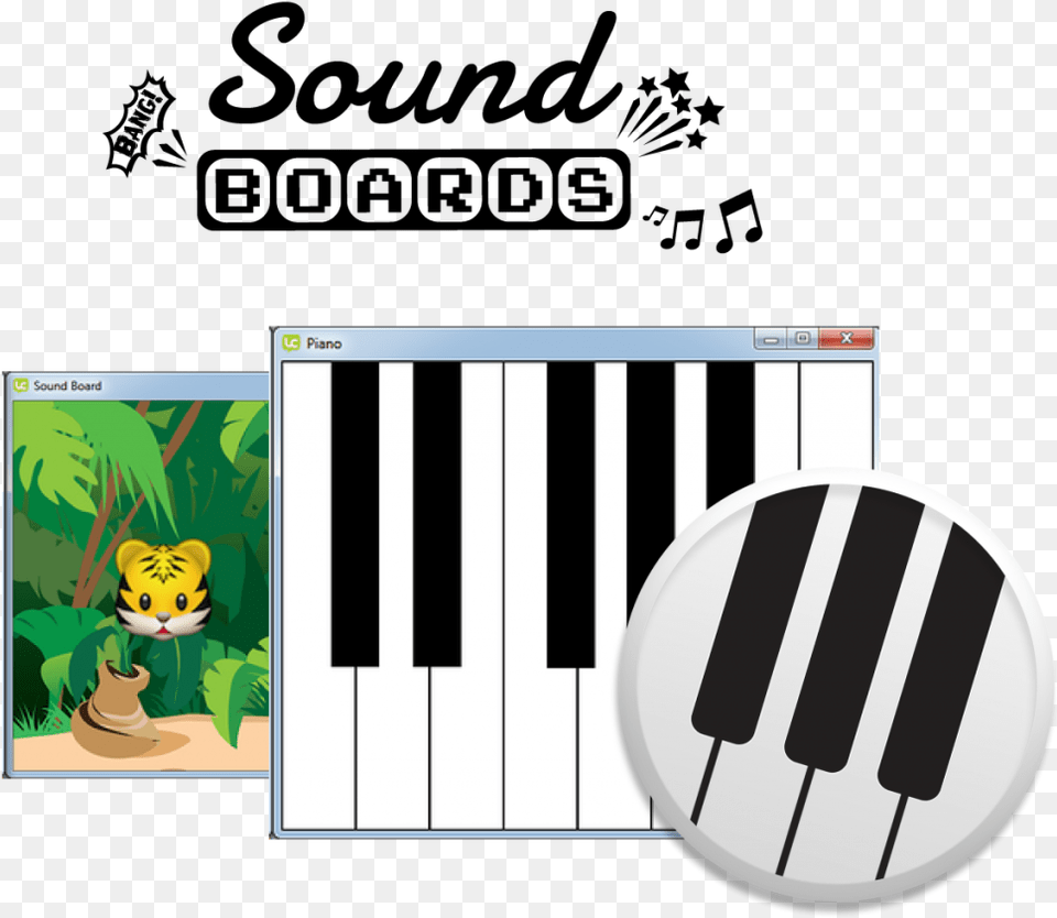 Making The Tiger Roar Livecode Musical Keyboard Free Transparent Png