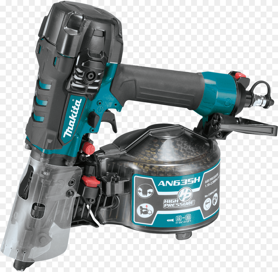 Makita 212quot High Pressure Siding Coil Nailer An635h Makita, Device, Power Drill, Tool Png Image