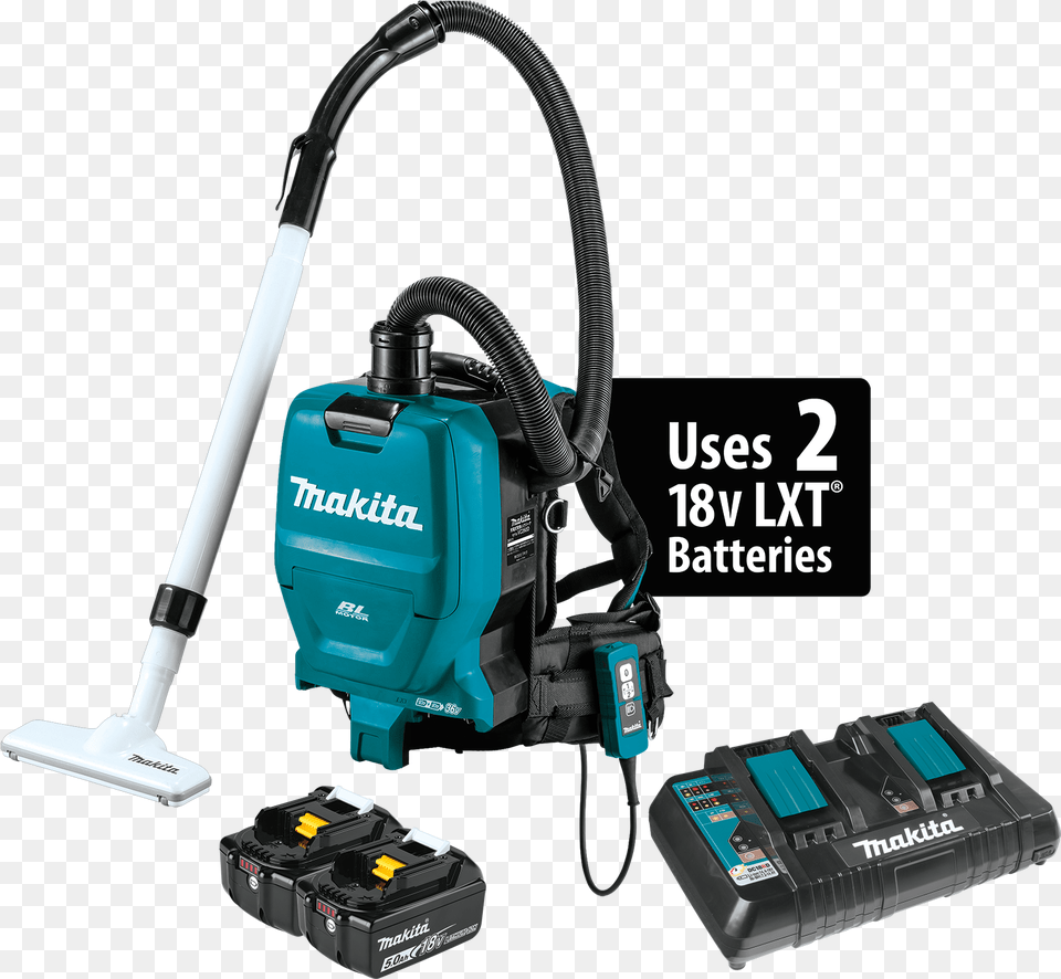 Makita Cordless Backpack Vacuum, Device, Appliance, Electrical Device, Vacuum Cleaner Free Png