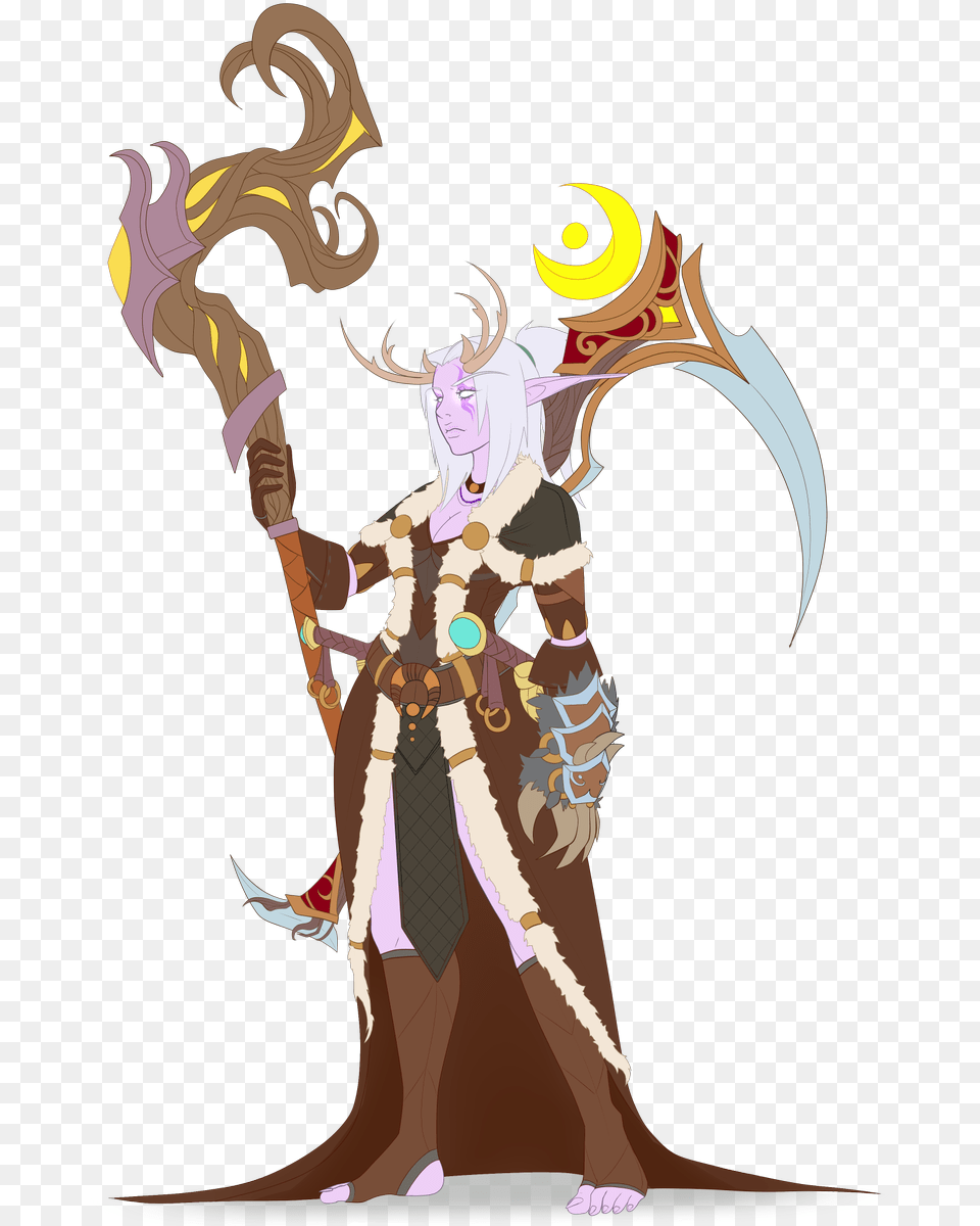 Makkochi Cute Night Elf Female Druid, Adult, Wedding, Person, Bride Png