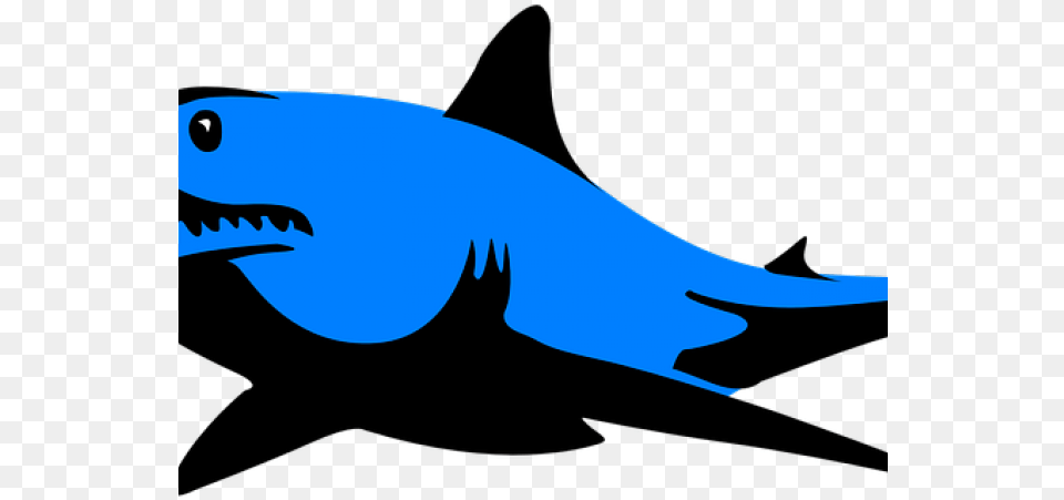 Mako Shark Clipart Silhouette Blue Bull Shark Black And White, Animal, Fish, Sea Life Free Png Download