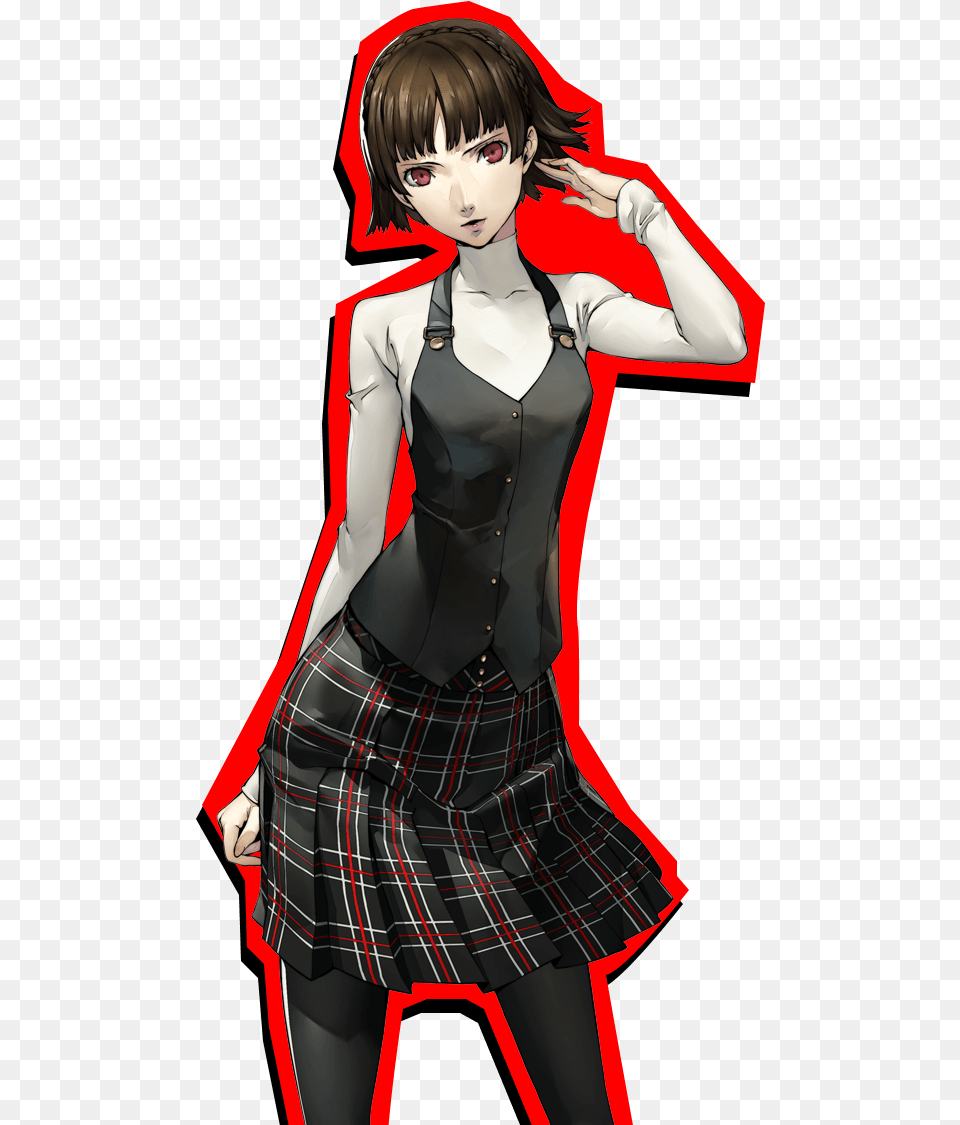 Makoto Niijima Cosplay Costume Outfit Persona, Clothing, Skirt, Teen, Female Free Png Download