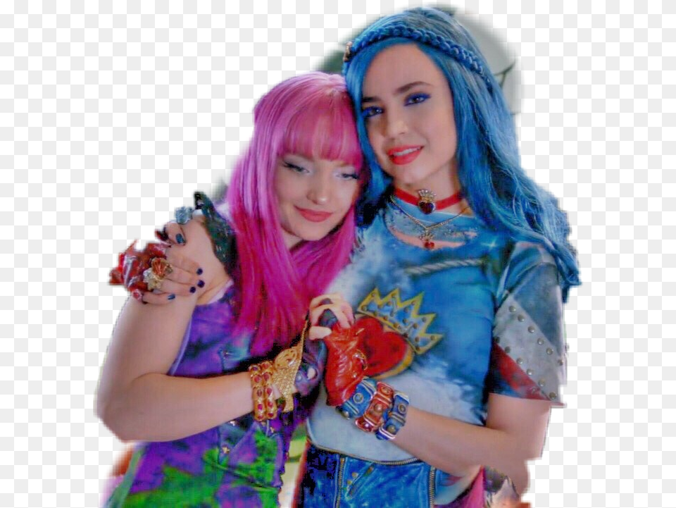 Mal And Evie Descendants 3 Mal And Evie Space Between, Woman, Person, Female, Costume Png