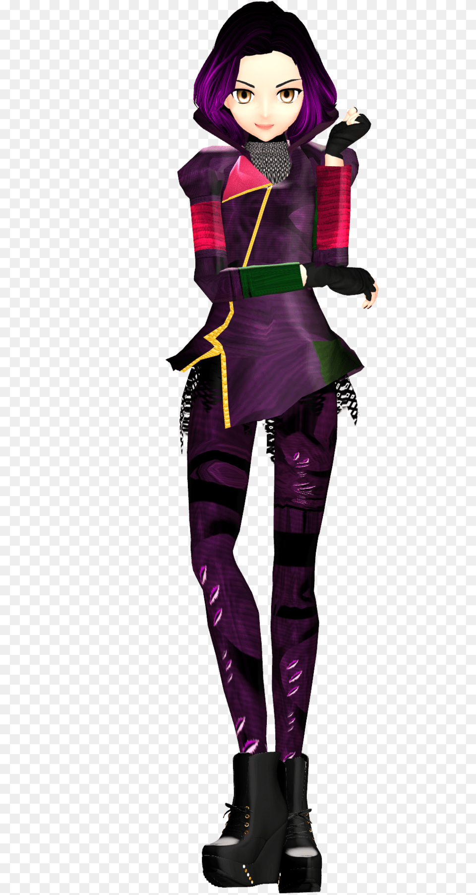 Mal Animated From Descendants, Purple, Clothing, Costume, Person Png Image