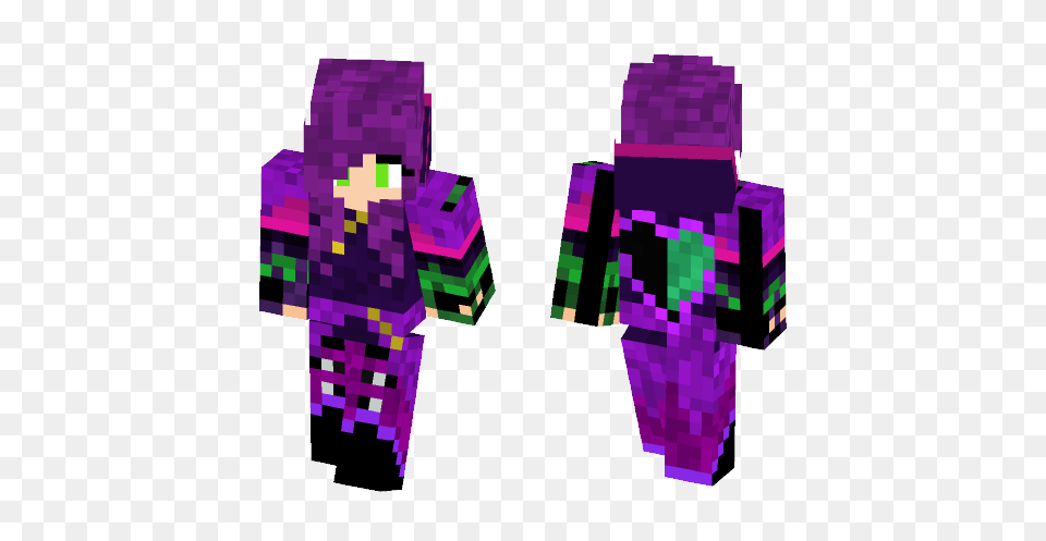 Mal From Descendants Minecraft Skin For, Purple, Person Png
