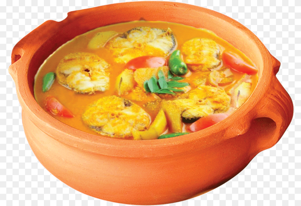 Malabar Fish Curry Masakan Bumbu Dasar Kuning, Dish, Food, Meal, Bowl Free Png Download