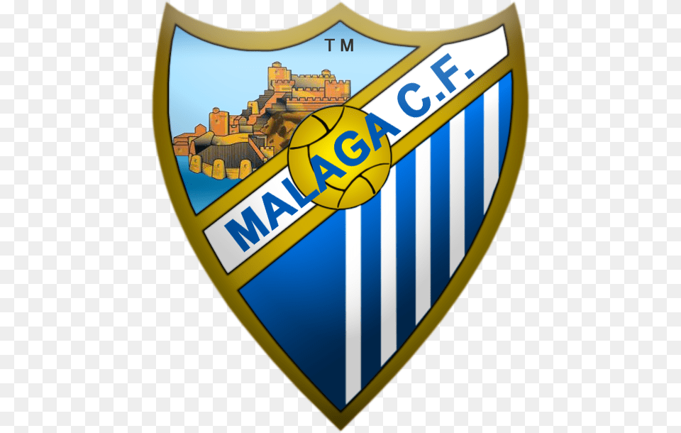 Malaga Cf Logo Malaga Logo Dream League Soccer, Armor, Shield Free Png Download