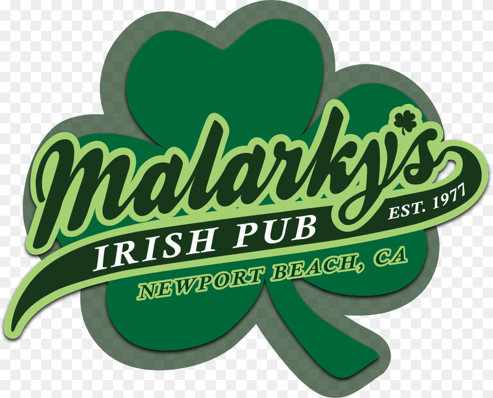 Malarky S Irish Pub Label, Green, Logo, Dynamite, Weapon Png