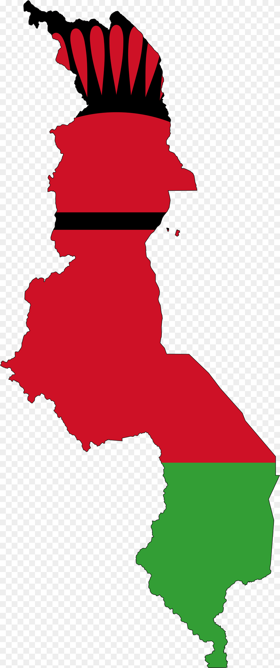 Malawi Flag Map, Person Png Image