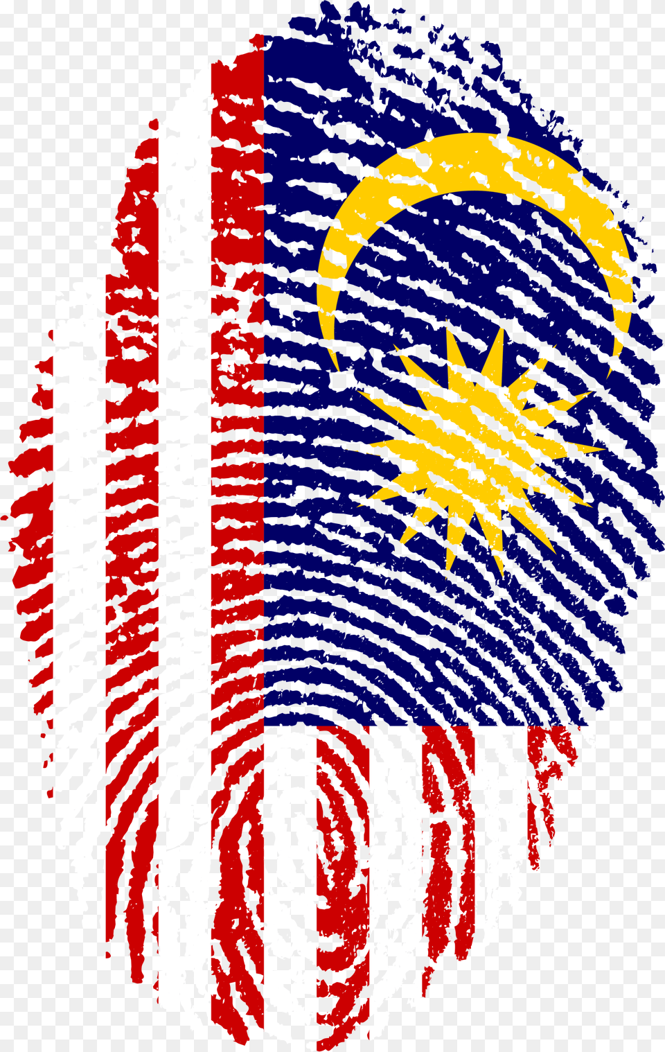 Malaysia Flag Fingerprint, Logo, Armor, Animal, Dinosaur Free Png Download